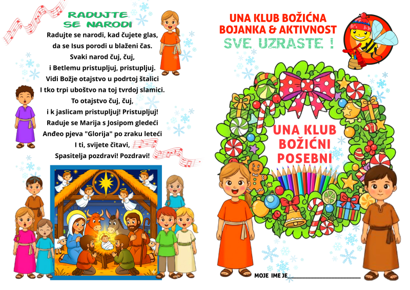 PAGES 2026 (2025) UNA CHRISTMAS ALL AGES COLORING BOOK COVER - Untitled Page